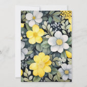 Citroengeel, stormachtig grijs en lichtgrijs bruil kaart (Achterkant)