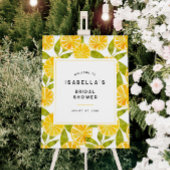 Citroengeel Vrijgezellenfeest Welkomstbord Poster