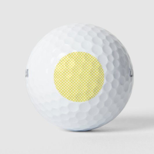 Citroengeel vruchtpatroon golfballen (Voorkant)
