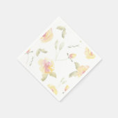 Citroengeel Waterverf Servetten (Hoek)