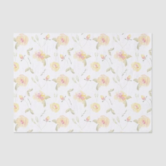 Citroengeel Waterverf Tissuepapier