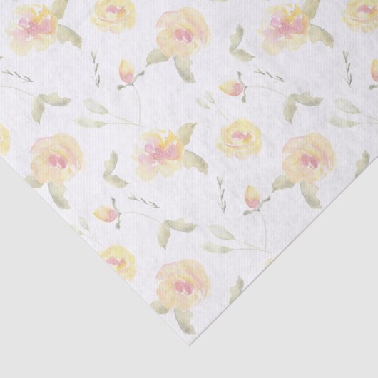 Citroengeel Waterverf Tissuepapier (Detail)