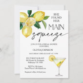 Citroengeel Ze vond Main Squeeze Vrijgezellenfeest Kaart (Voorkant)