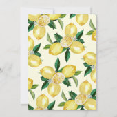 Citroengeel Ze vond Main Squeeze Vrijgezellenfeest Kaart (Achterkant)