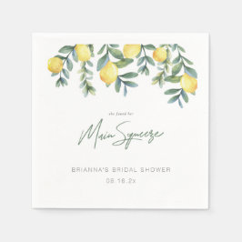 Citroengek vond haar hoofdprijs Bruidsuitnodiging  Servet