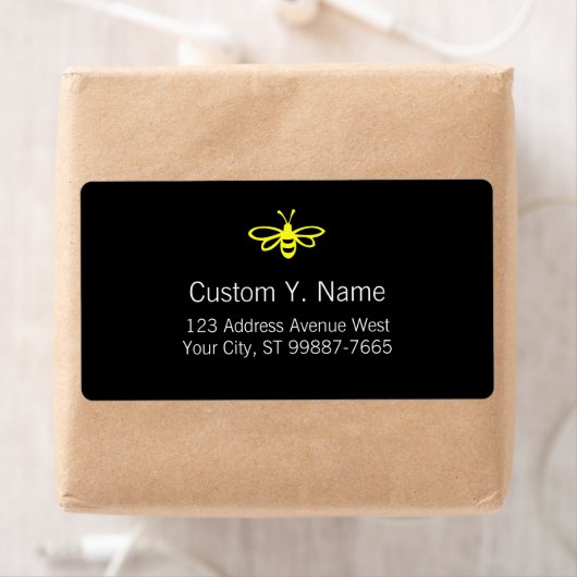 Citroengekleurde bij etiket (Insitu)