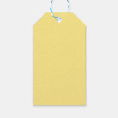 Citroengele Babyshower Elegant Dankjewel Script Si Cadeaulabel (Achterkant)