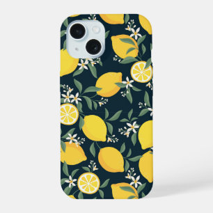 Citroengele Blad Patroon iPhone 15 Case