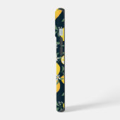 Citroengele Blad Patroon iPhone 15 Case (Linkerkant)