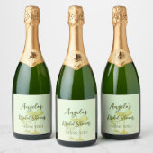 Citroengele Bruidsfeest Sparkling Wijnetiket (Flessen)