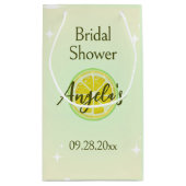 Citroengele Bruiloftsfeest Zak Klein Cadeauzakje (Achterkant)