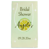 Citroengele Bruiloftsfeest Zak Klein Cadeauzakje (Voorkant)