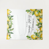 Citroengele Bruiloftsfeestje Wandkleed (Voorkant (horizontaal))