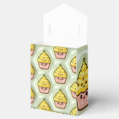 Citroengele cupcake bedankdoosjes (Geopend)