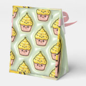 Citroengele cupcake bedankdoosjes (Achterkant)