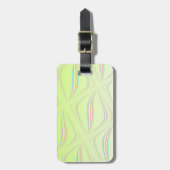 Citroengele Draaikolk Patroon Bagagelabel (Voorkant verticaal)