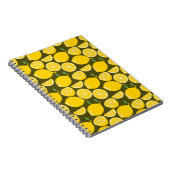 Citroengele Moderne Fun Cute Notitieboek (Rechterzijde)