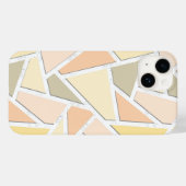 Citroengele mozaïekpatroon Case-Mate iPhone case (Achterkant (horizontaal))