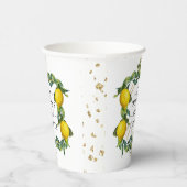 Citroengeometrische bruiloftstafel servies bekers (Rechts)