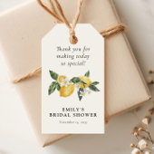 Citroengeurige Bruiloftsborrel Cadeaulabel