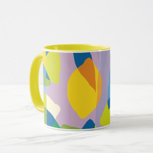 Citroengeurige koffiemok mok (Voorkant links)