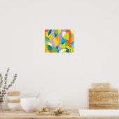 Citroengeurige muurkunstprint poster (Keuken)