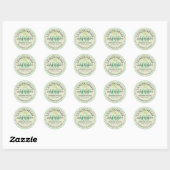 Citroengras Aromatherapie Zeep Aangepaste Website Ronde Sticker (Vel)