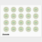 Citroengras Suiker Scrub Aangepaste Website Ronde Sticker (Vel)