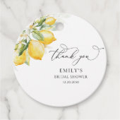 Citroengroen Citrus Vrijgezellenfeest Gift Label (Voorkant)