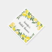 Citroengroen Goud Bruidsfeest Servet (Hoek)