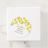 Citroengroen Italiaans geel olijf Vrijgezellenfees Bedankjes Labels (In situ)