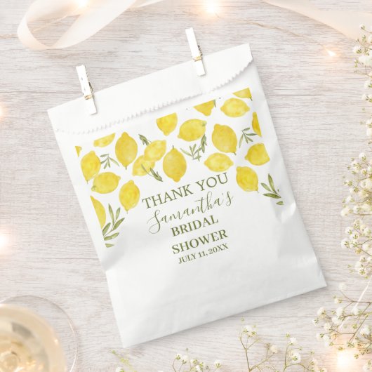 Citroengroen Italiaans geel olijf Vrijgezellenfees Bedankzakje (Geknipt)