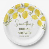 Citroengroen Italiaans geel olijf Vrijgezellenfees Papieren Bordje (Voorkant)