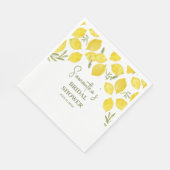 Citroengroen Italiaans geel olijf Vrijgezellenfees Servet (Hoek)