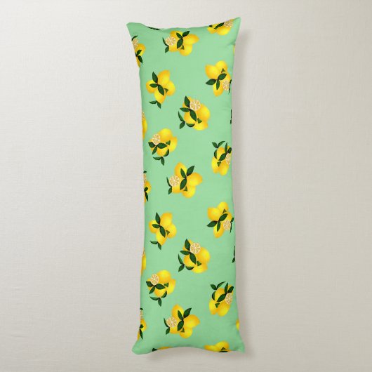 Citroengroen Lichaamskussen (Achterkant (Verticaal))