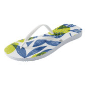 Citroengroen patroon teenslippers (Schuin)