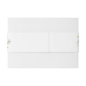 Citroengroene citrus bruiloft uitnodiging buik ban uitnodigingen wikkel (Achterkant Voorbeeld)