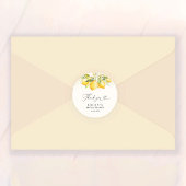 Citroengroene Citrus Vrijgezellenfeest Stickers