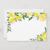 Citroengroene gouden bruidsmeisjesfeest bedankkaart (Achterkant)