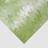 Citroengroene Kristalpatroon Tissuepapier (Detail)
