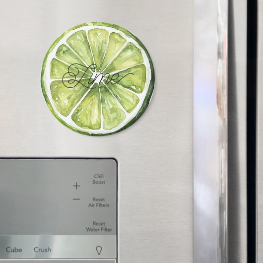 Citroengroene limoenfruit magneet (Insitu (Koelkast))