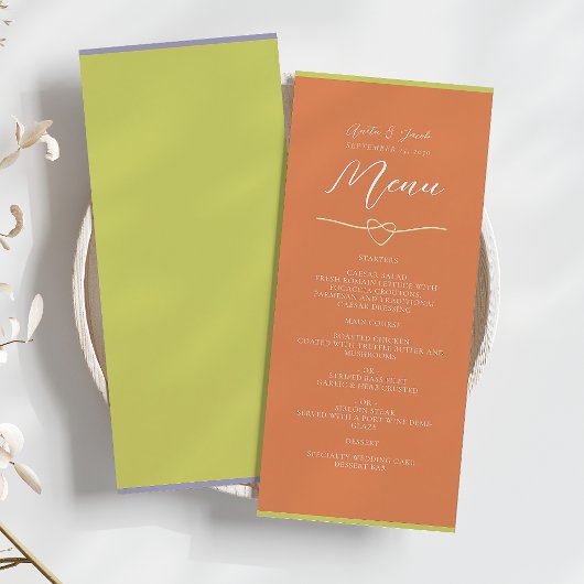 Citroengroene Sinaasappel Bruiloft Menu