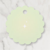 Citroengroene Trouwfeest Favor Tag Bedankjes Labels (Achterkant)