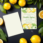 Citroengroene Uitnodiging voor de Bruiloftsdouche