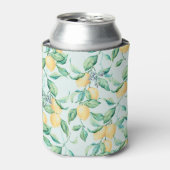 Citroengroene Waterverf: naadloze Romance Blikjeskoeler (Blikje Voorkant)