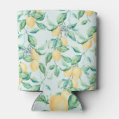 Citroengroene Waterverf: naadloze Romance Blikjeskoeler (Achterkant)