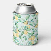 Citroengroene Waterverf: naadloze Romance Blikjeskoeler (Blikje Achterkant)