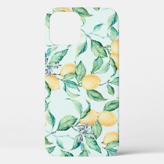 Citroengroene Waterverf: naadloze Romance Case-Mate iPhone Case (Achterkant)