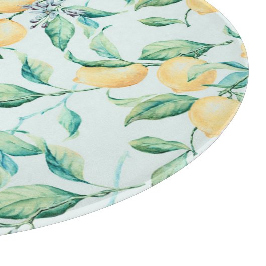 Citroengroene Waterverf: naadloze Romance Snijplank (Hoek)