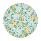 Citroengroene Waterverf: naadloze Romance Snijplank (Voorkant)